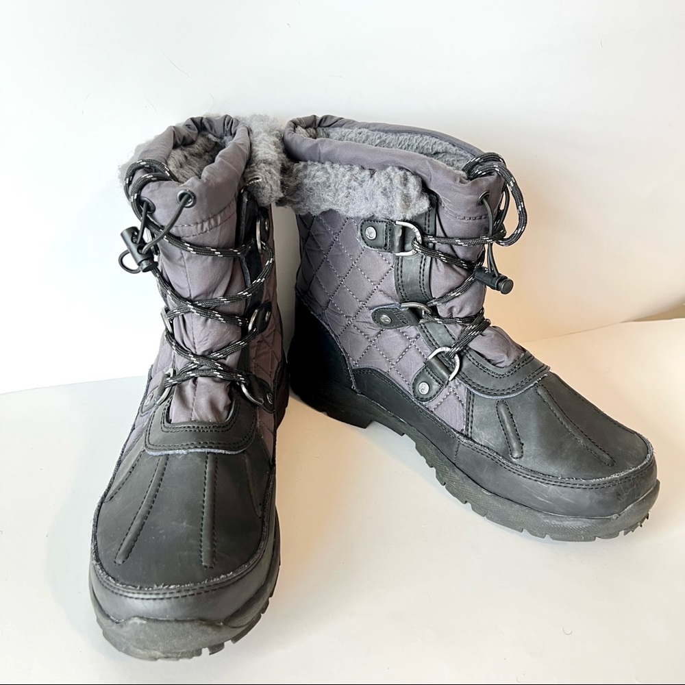 BEARPAW Bethany Quilted Wool Blend Waterproof Winter Boots—SZ. 8
